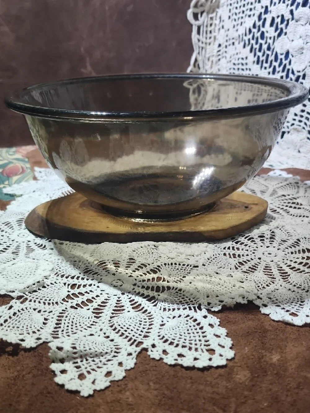 Pyrex amber toned